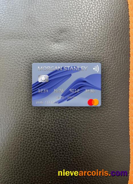USA Morgan Stanley Bank mastercard photolook